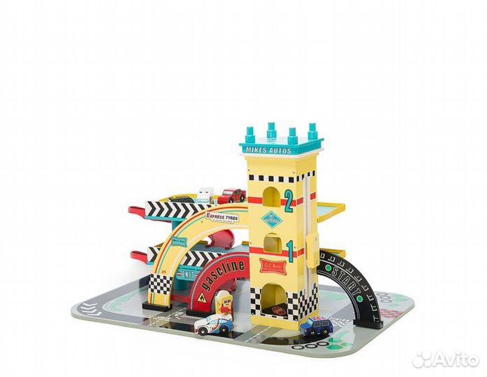 Гараж парковка Le Toy Van дерево