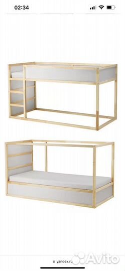 Детская кровать икеа кюра IKEA kura