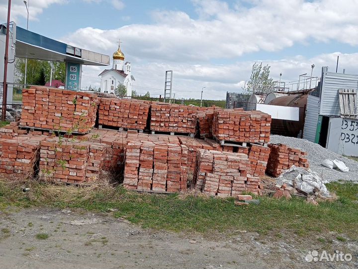 Кирпич красный бу