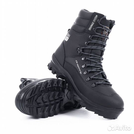 Ботинки мужские DF quad PRO Black (черные)