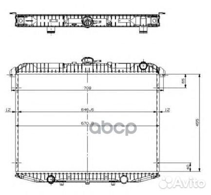 Радиатор двигателя 509533 NRF