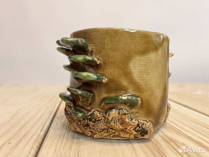 Керамическая кружка/кашпо/горшок