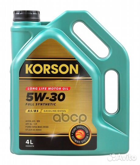 5W-30 full synthetic A5/B5 4л (синт. мотор. мас