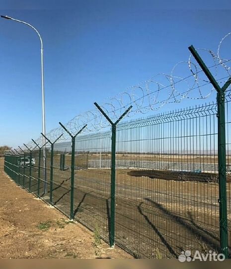 Сетка для забора 3d