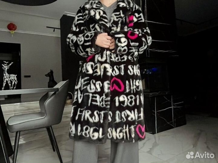 Эко шуба guess