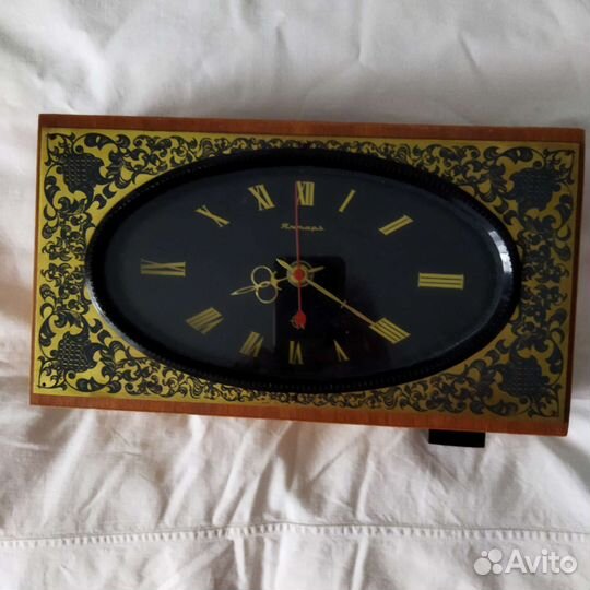 Часы настольные СССР янтарь