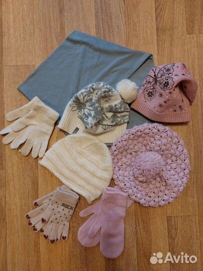Шапки, шарф, перчатки