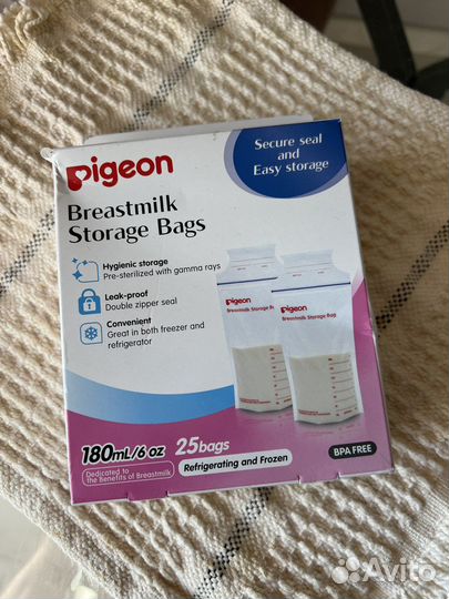 Пакеты для хранения грудного молока Pigeon 180 мл