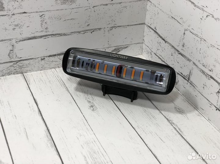 Светодиодная фара 20w-4 режима Yellow-White Strobe