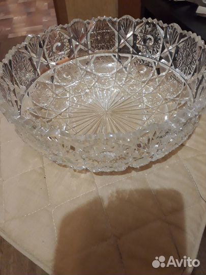 Ваза для фруктов хрусталь