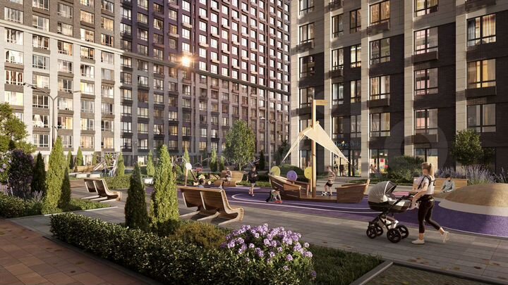 2-к. квартира, 55,1 м², 21/25 эт.