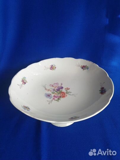 Винтажная ваза-фруктовница завод Пролетарий