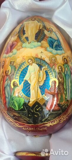 Яйцо пасхальное деревянное