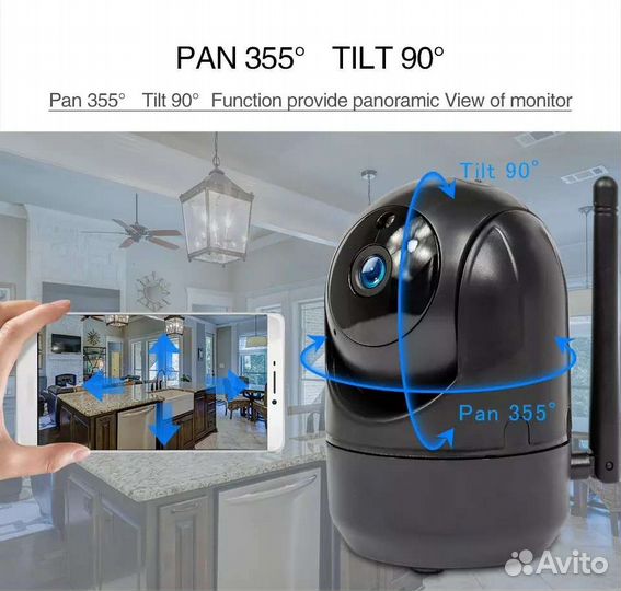 Видеоняня,WiFi IP камера Marviotek 1620p,охрана