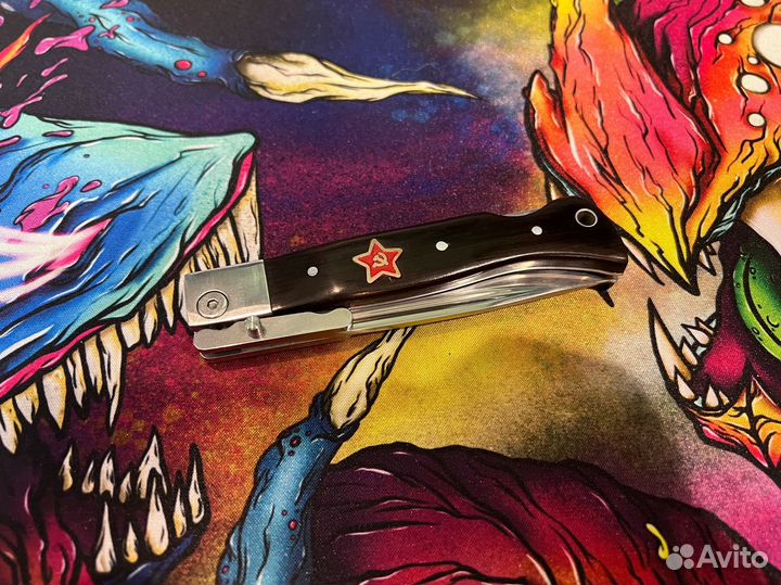 Нож складной финка нквд