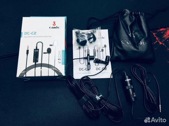 Петличный двойной микрофон Candc DC-C2