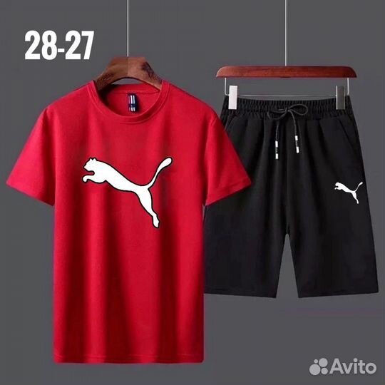 Спортивный костюм детский футболка+шорты puma