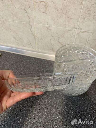 Хрустальная менажница