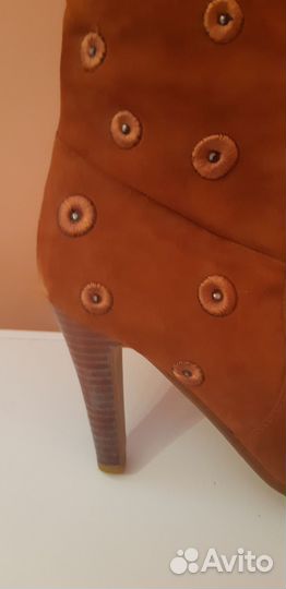 Сапоги нат.замша.Босоножки