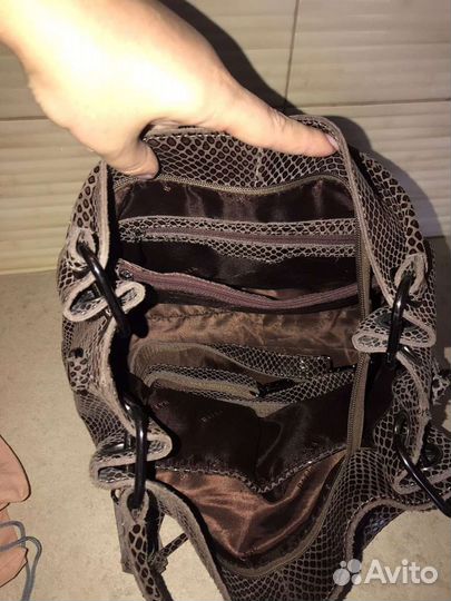 Сумка натуральная кожа бежевая