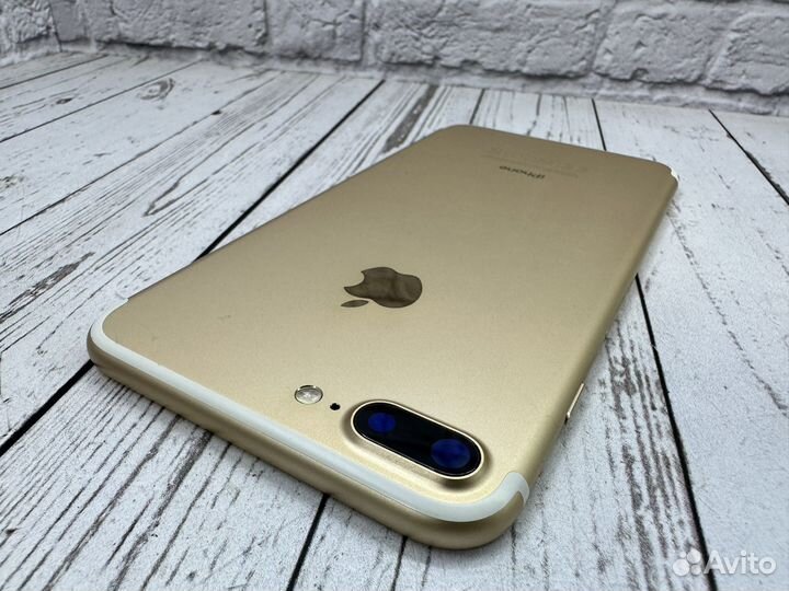 Корпус iPhone 7 plus Gold оригинал ростест идеал