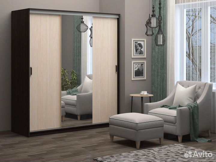 Шкаф-купе Альянс 1,5 метра венге/белфорт