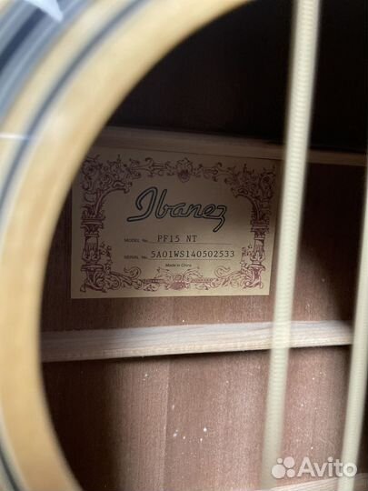 Гитара ibanez pf15 nt