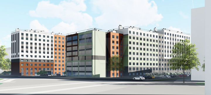 2-к. квартира, 55,1 м², 2/10 эт.