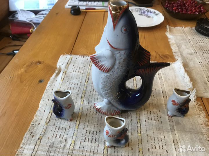 Статуэтка Рыбка СССР фарфор в идеале