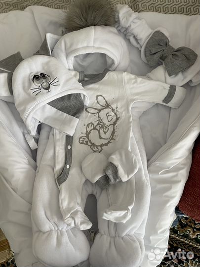 Теплый комплект на выписку