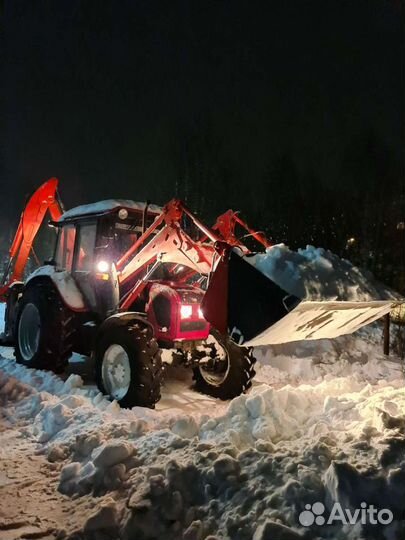 Услуги трактора экскаватора