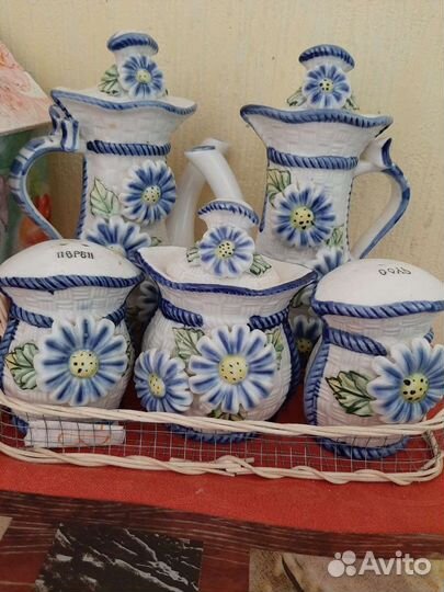 Набор для специй фарфор ручная роспись