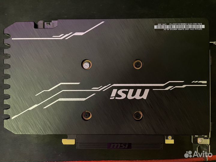 Видеокарта MSI GeForce GTX 1660 super