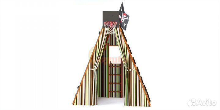 Детская площадка деревянная