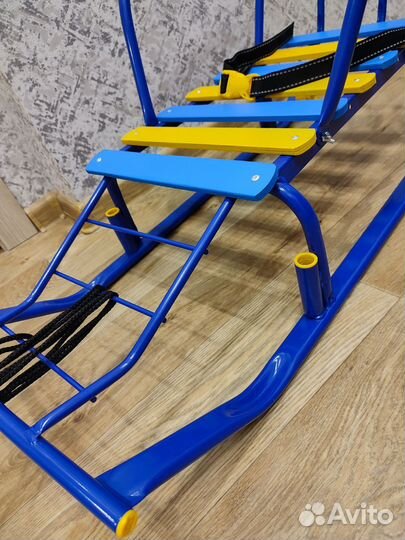 Новые санки с ручкой Ника Тимка 5, в подарок чехол