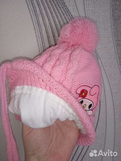 Шапочка на новорождённую малышку