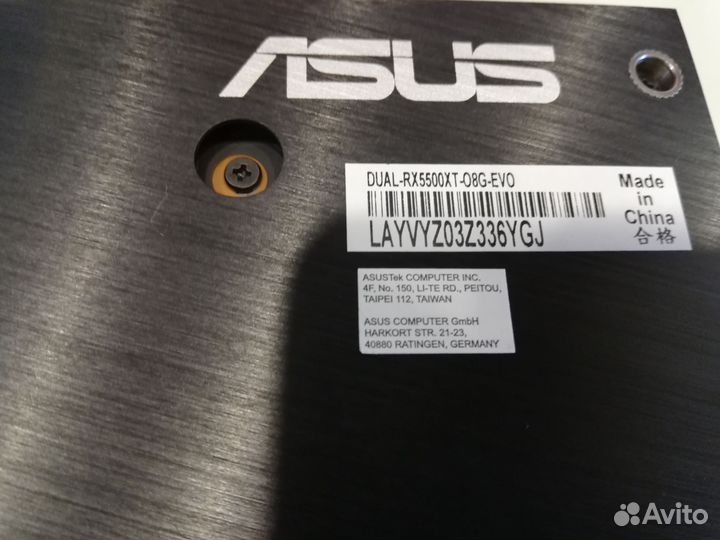 Продам asus Dual Radeon RX 5500 XT EVO OC 8GB 128b