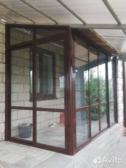 Алюминиевое остекление беседки/веранды