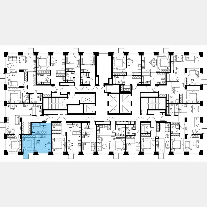 1-к. квартира, 32,5 м², 13/64 эт.