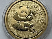 Монета золото Китай панда унция