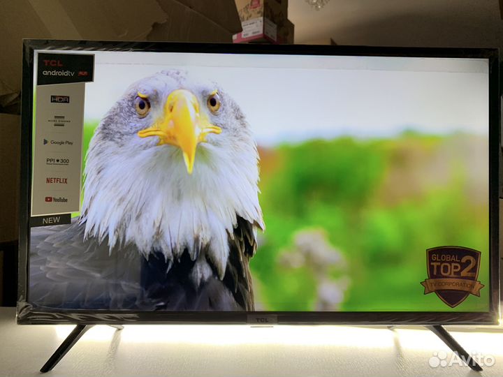 Premium телевизор 32 HDR10,300 Гц,Android(новый)