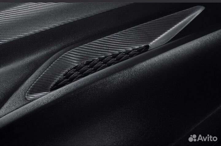 Капот khann для lexus lx карбон