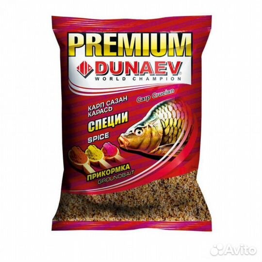Прикормка dunaev premium 1кг Карп-Сазан Специи