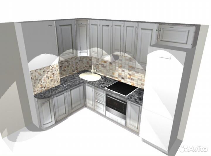 Кухни под заказ по индивидуальным размерам