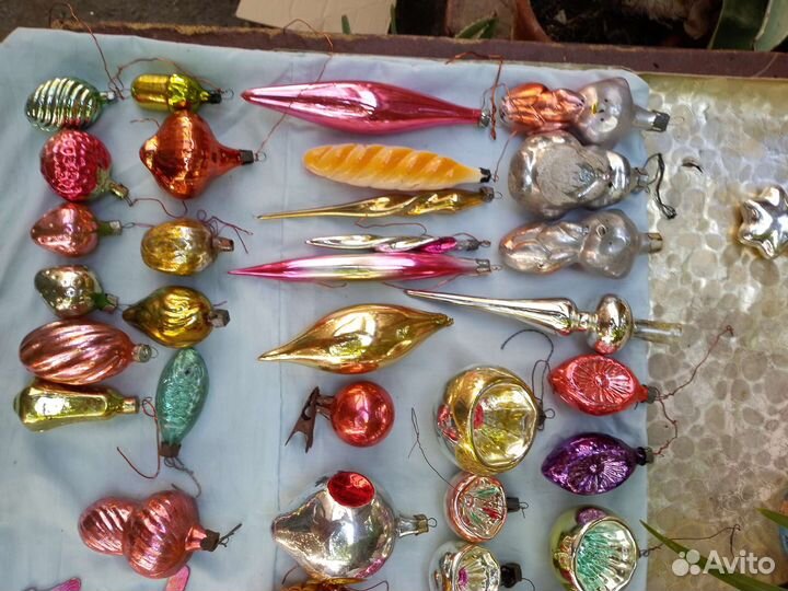 Елочные игрушки. Гирлянда СССР