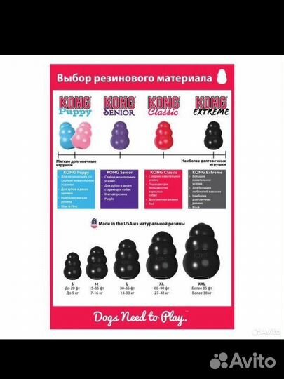 Игрушка Kong Extreme xхl для собак конг экстрим