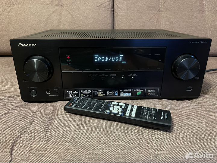 Ресивер pioneer vsx-424(bluetooth,4k ultra,usb)