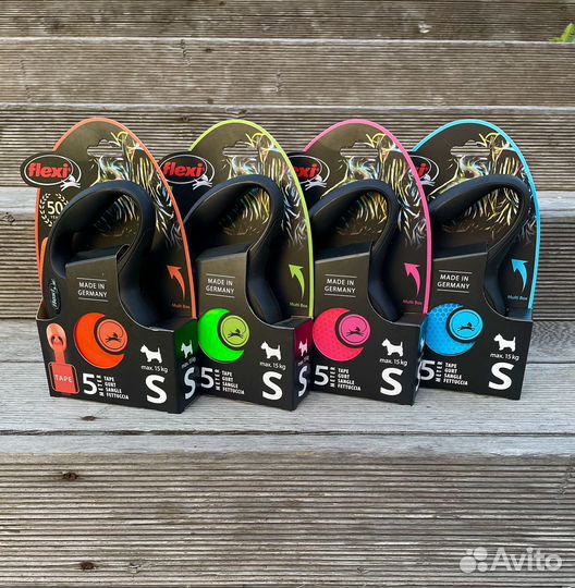 Поводок-рулетка Flexi New Neon S (до 15 кг)