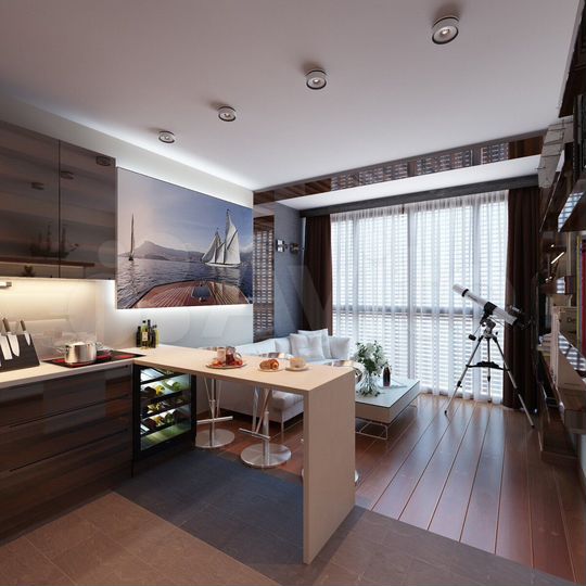 2-к. квартира, 55 м², 12/14 эт.