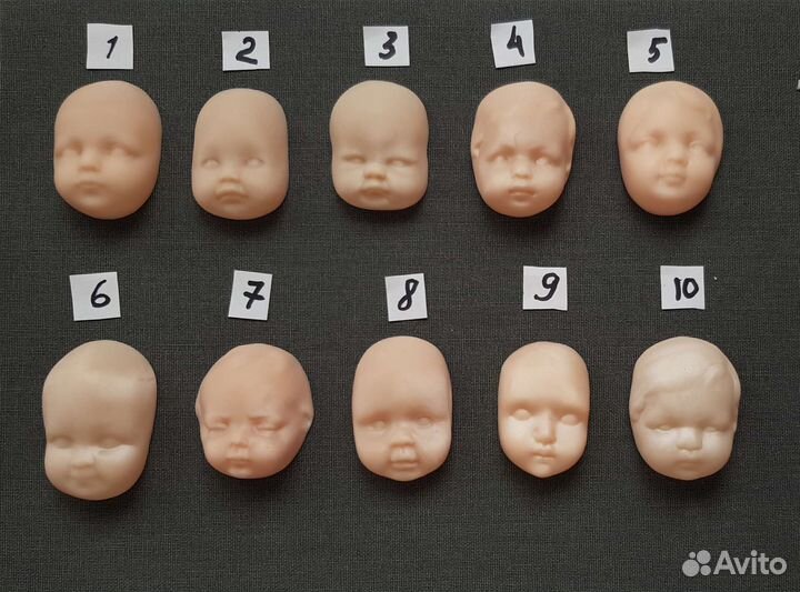 Лица для кукол из фотополимерной смолы